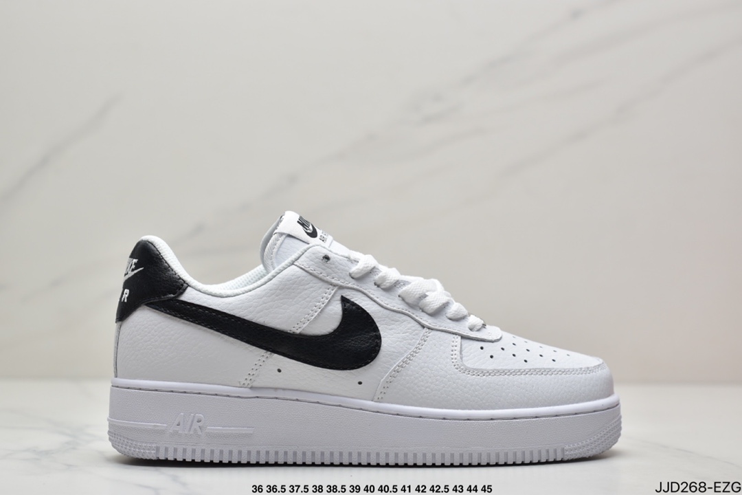 130 真标 耐克Nike Air Force 1 Low 白黑空军一号CT2302-100