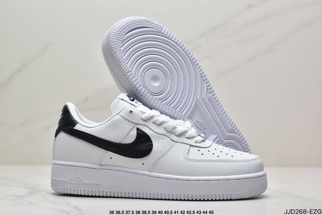 130 真标 耐克Nike Air Force 1 Low 白黑空军一号CT2302-100