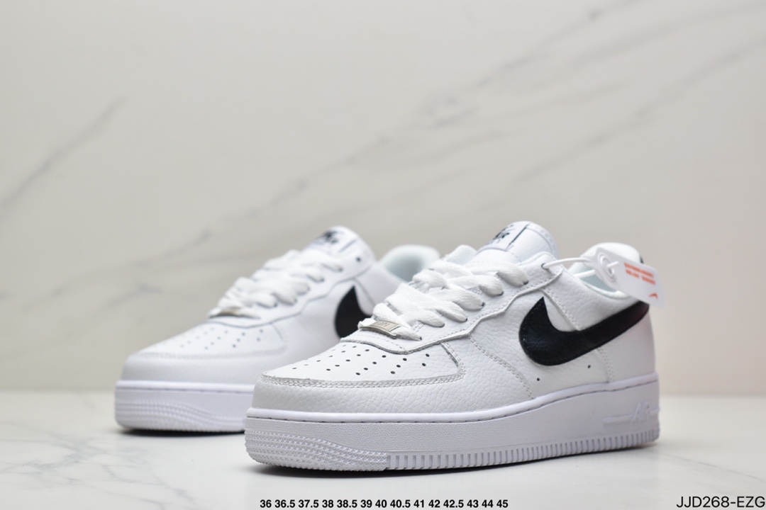 130 真标 耐克Nike Air Force 1 Low 白黑空军一号CT2302-100