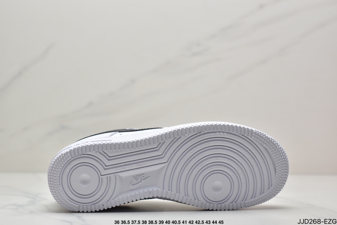 130 真标 耐克Nike Air Force 1 Low 白黑空军一号CT2302-100
