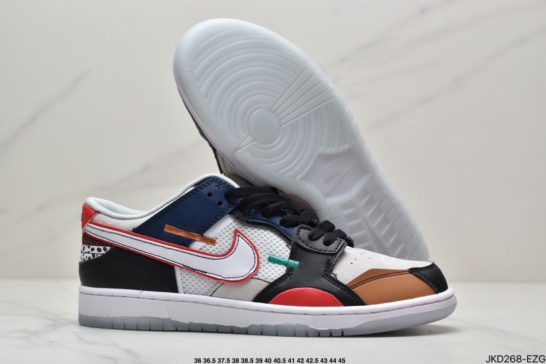 160 真标耐克Dunk Scrap ”Archeo Brown” SB解构系列板鞋 DB0500