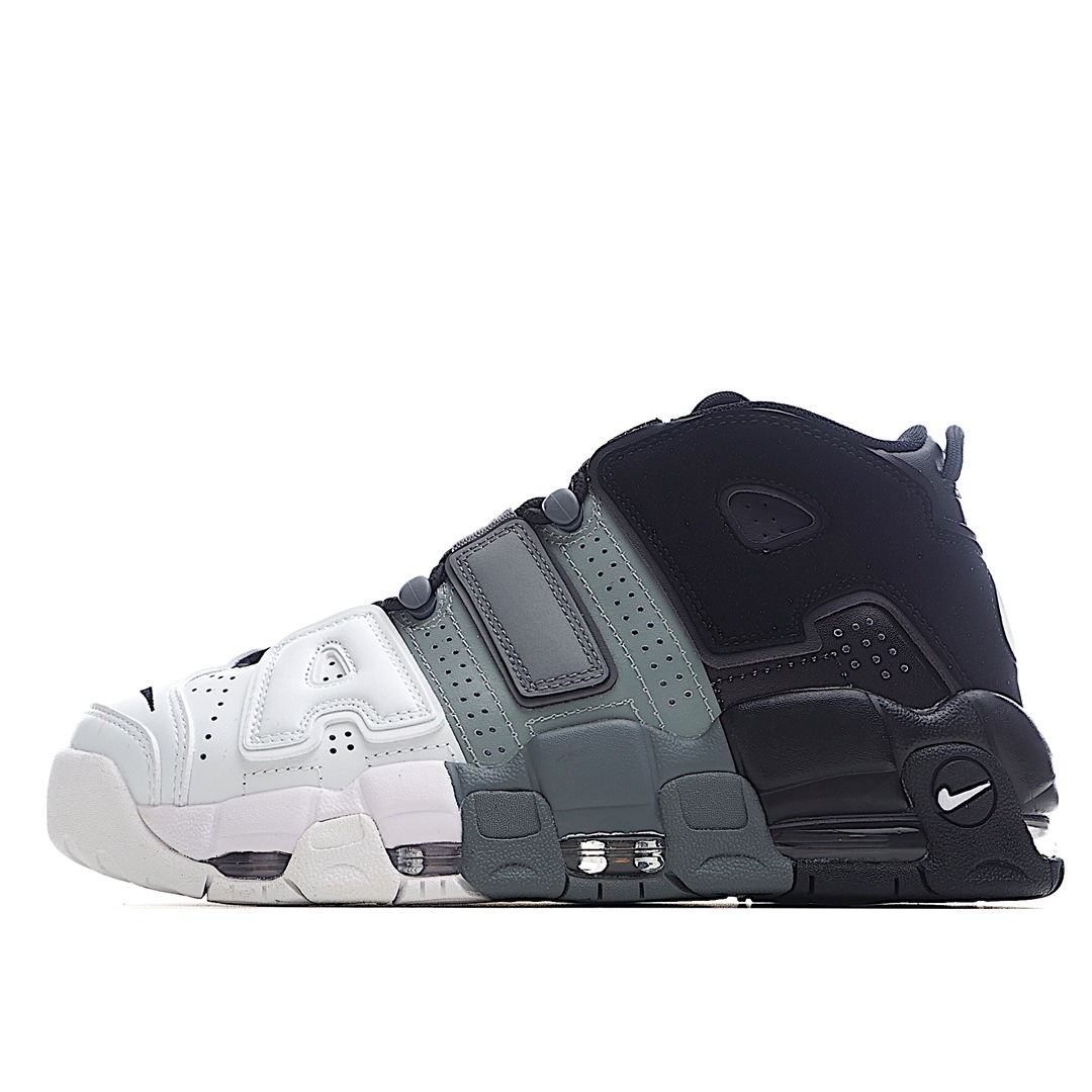 H0 公司级 Nike Air More Uptempo OG耐克 皮蓬全掌气垫篮球鞋原楦原档案开发版型采用一致牛培革鞋面材质市面最为修正全掌真气垫模具可视全掌透明中底气垫