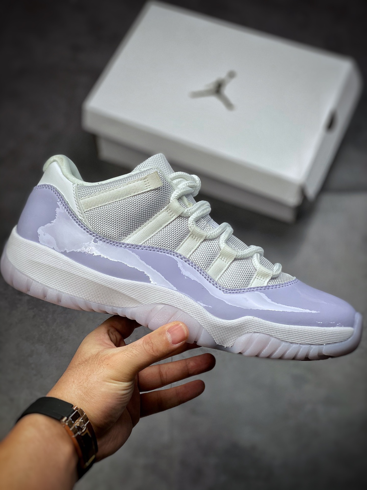 330   Air Jordan AJ11 Low 白紫 原楦原档案数据开模打造AH7860-101