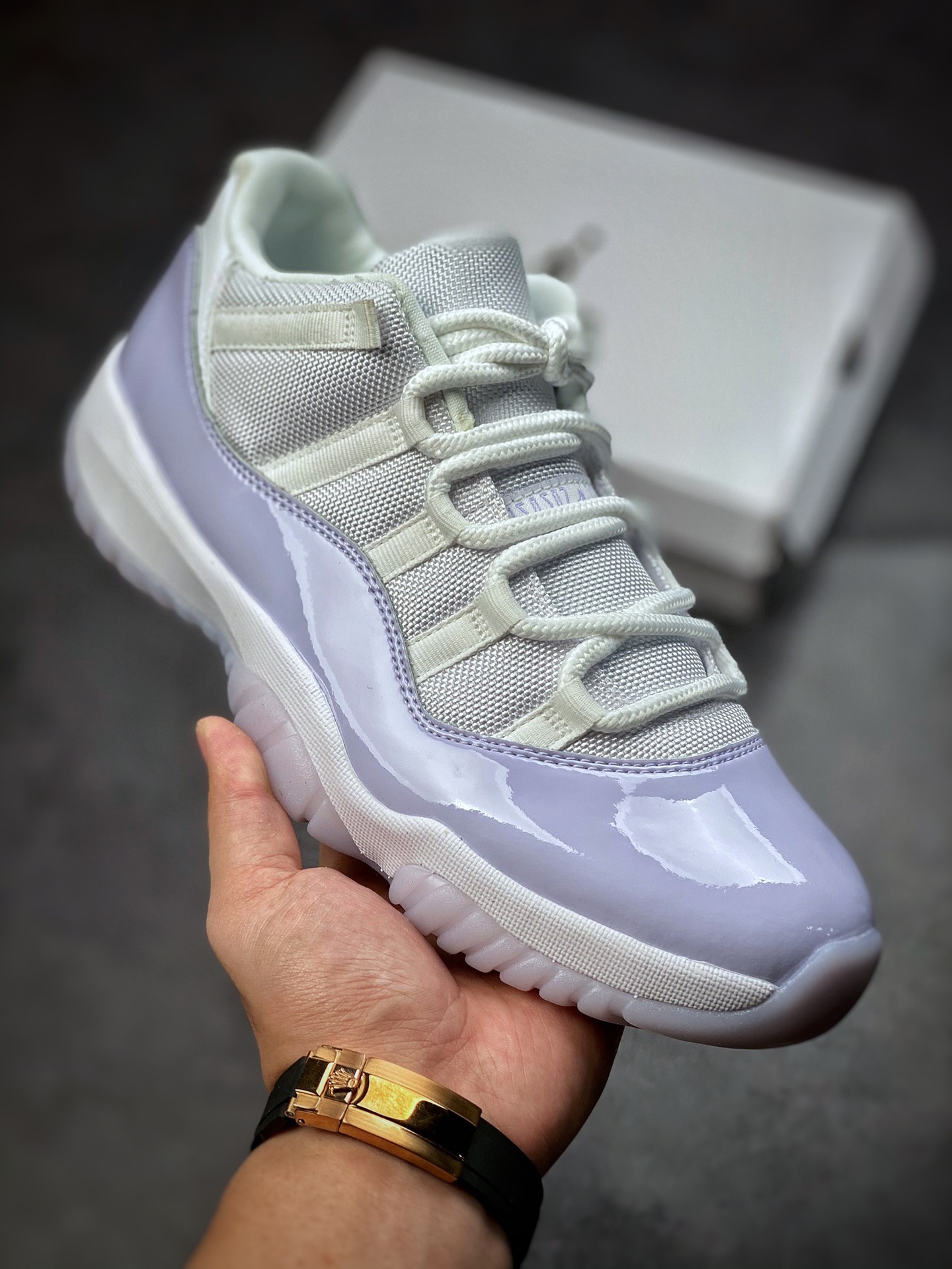 330   Air Jordan AJ11 Low 白紫 原楦原档案数据开模打造AH7860-101