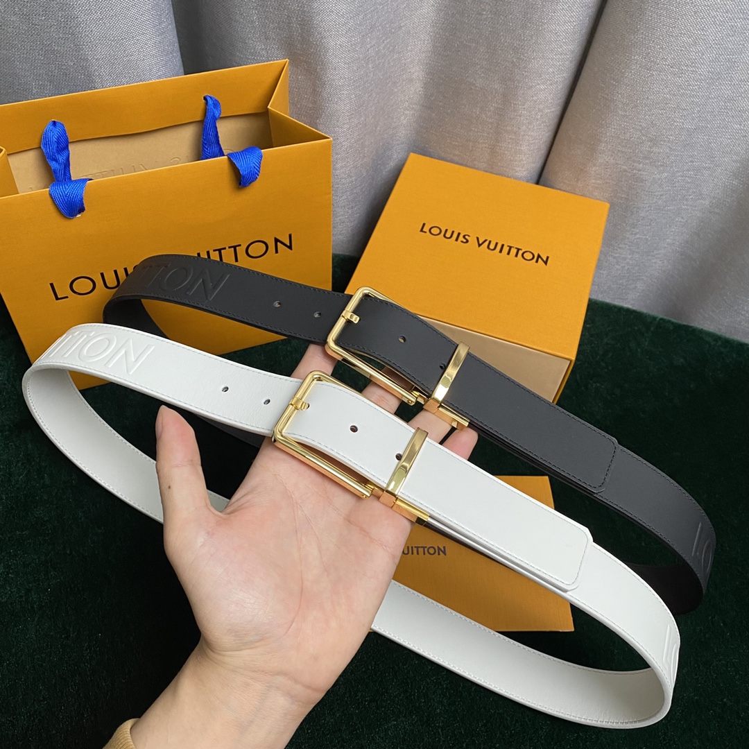 Louis Vuitton Belts Calfskin Cowhide