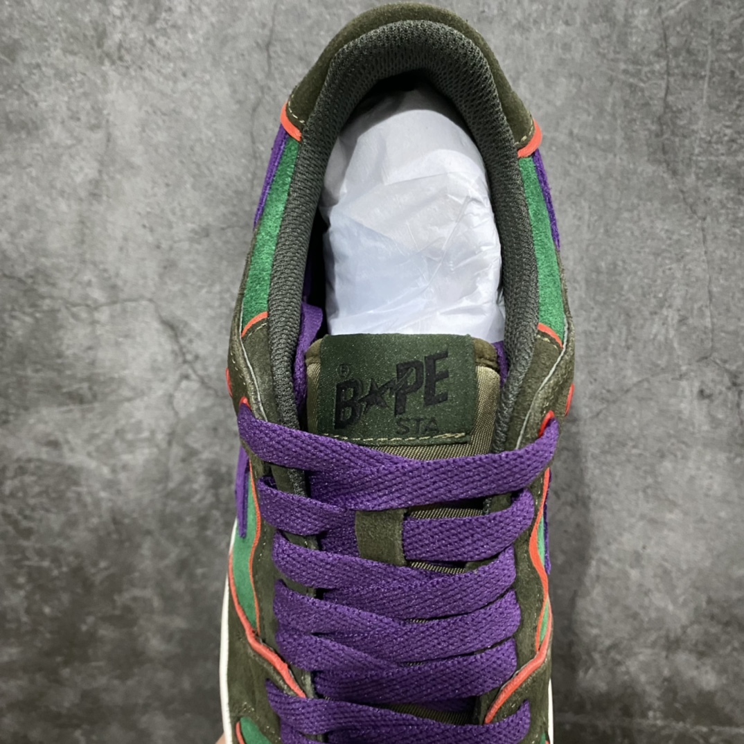 图片[9]-外贸版Bapesta 绿紫配色 市售顶级版本 鞋型皮料做工到位 尺码：36-44-选品中心