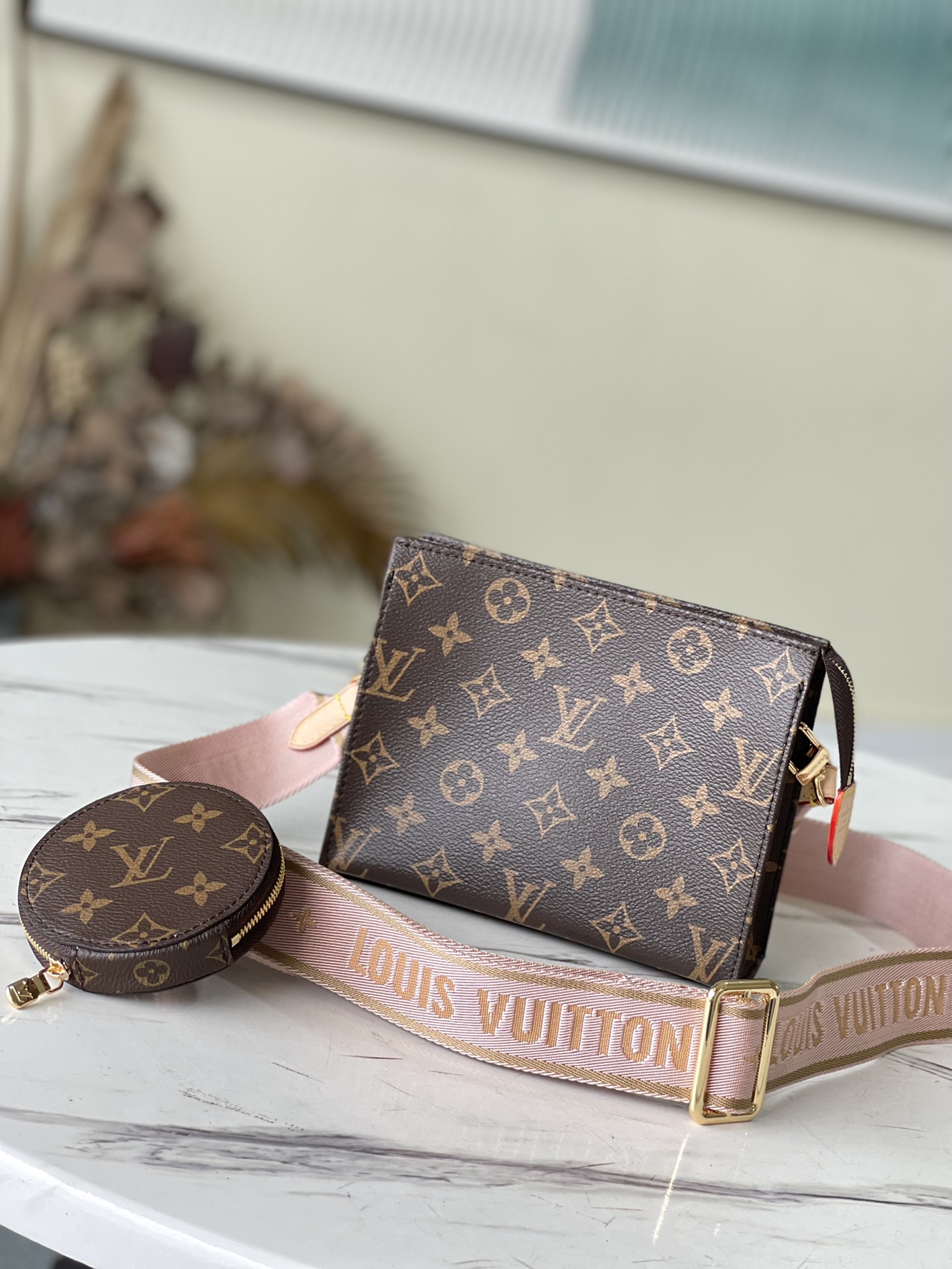 Louis Vuitton Clutches & Pouch Bags Best Site For Replica
 Pink Monogram Canvas M47546