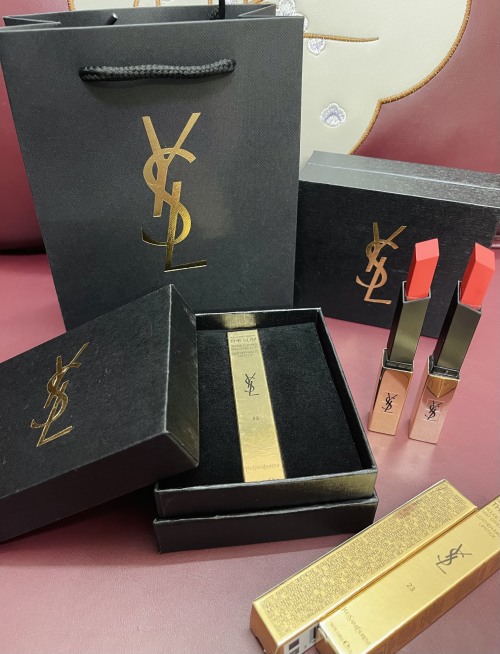 Yves Saint Laurent Rouge Pur Couture The Slim Matte Lipstick, Long-Lasting Color 1 Yves Saint Laurent Rouge Pur Couture The Slim Matte Lipstick, Long-Lasting Color