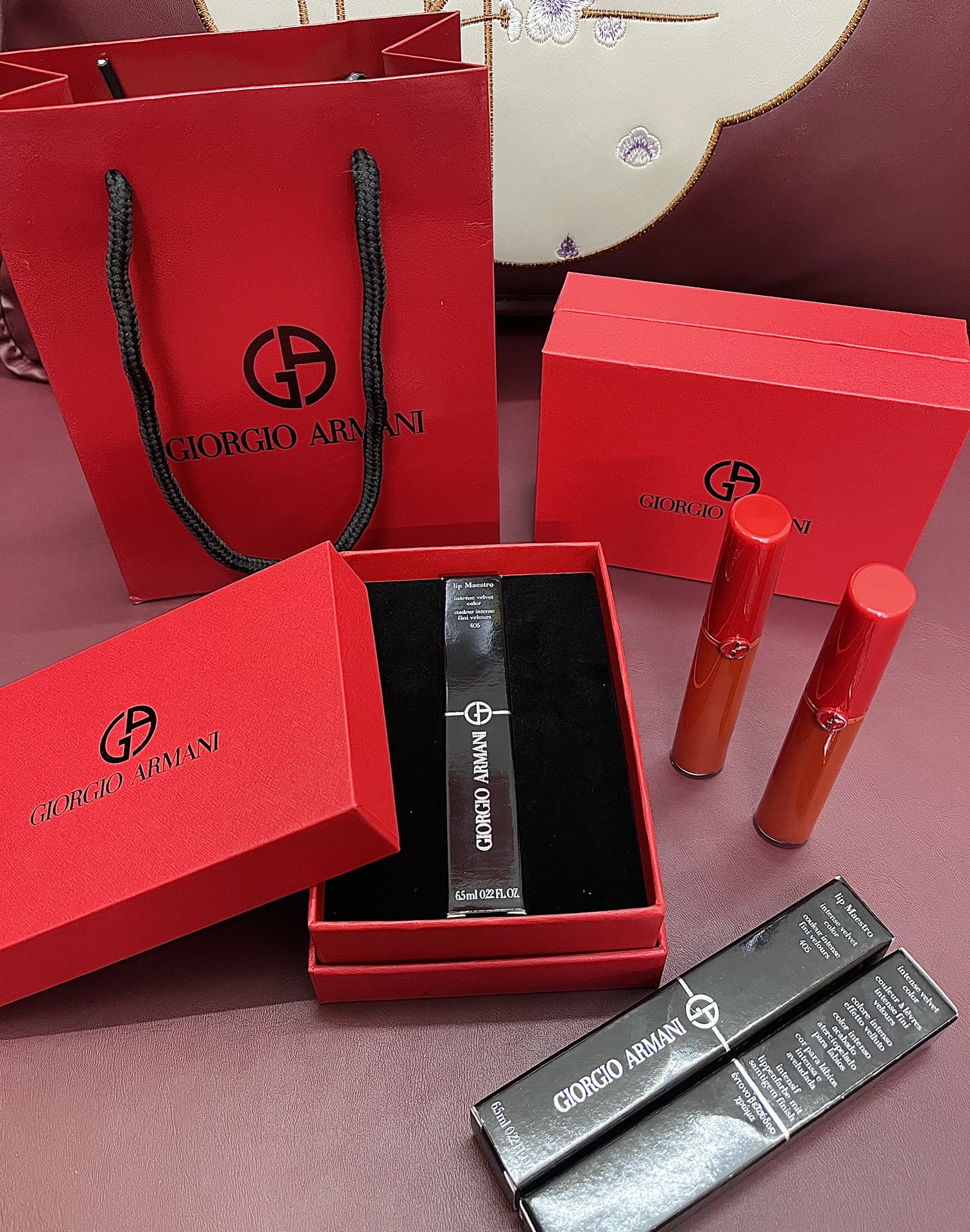 Giorgio Armani Lip Maestro - Luxurious Velvet Matte Finish Lipstick (206, 405, 415) 2 i1648290239 6168 0