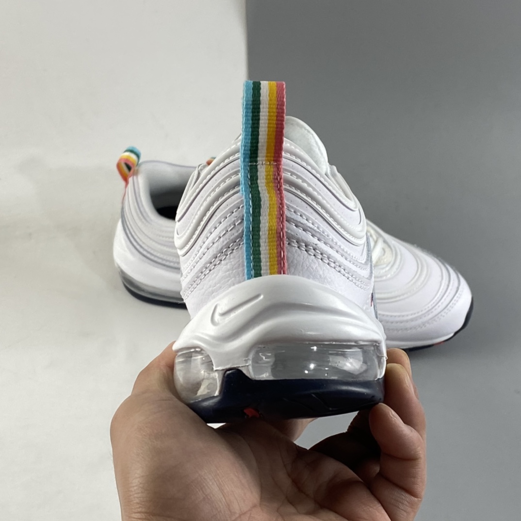 P240  Nike Air Max 97 SE 耐克子弹彩虹配色气垫跑鞋 DH1592-100