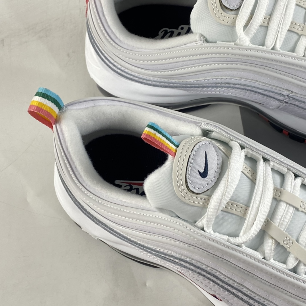 P240  Nike Air Max 97 SE 耐克子弹彩虹配色气垫跑鞋 DH1592-100