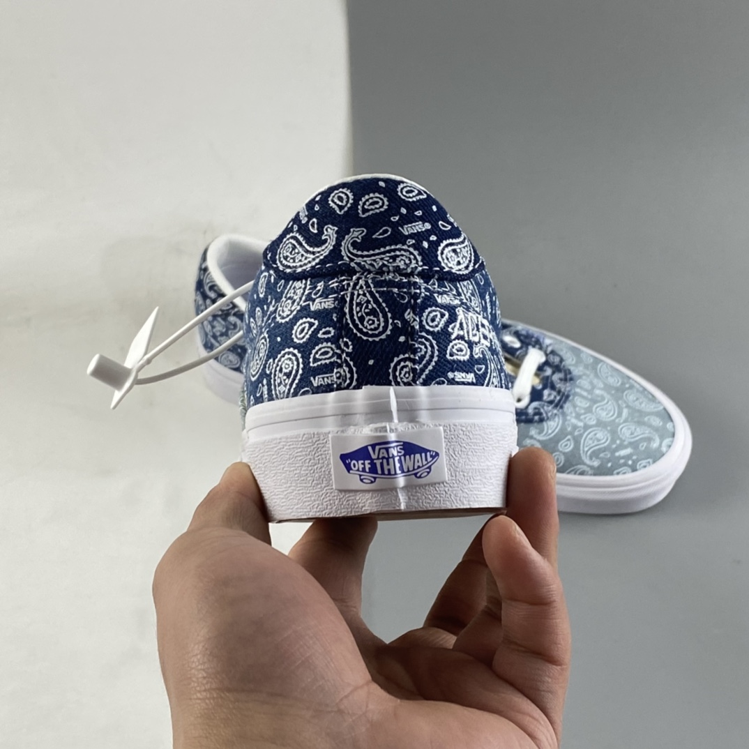 P160  Vans Acer Ni Sp”Denim Blue/ BANDANA”经典5孔低帮百搭休闲帆布硫化板鞋VN0A4UWYASN