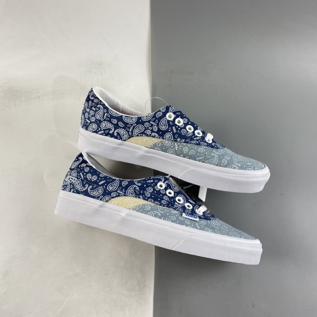 P160  Vans Acer Ni Sp”Denim Blue/ BANDANA”经典5孔低帮百搭休闲帆布硫化板鞋VN0A4UWYASN