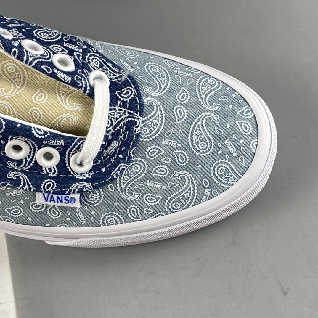 P160  Vans Acer Ni Sp”Denim Blue/ BANDANA”经典5孔低帮百搭休闲帆布硫化板鞋VN0A4UWYASN