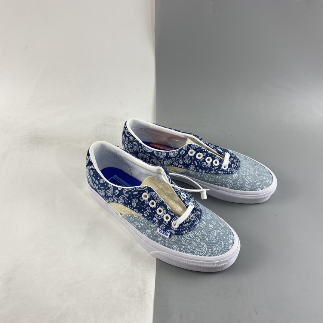 P160  Vans Acer Ni Sp”Denim Blue/ BANDANA”经典5孔低帮百搭休闲帆布硫化板鞋VN0A4UWYASN