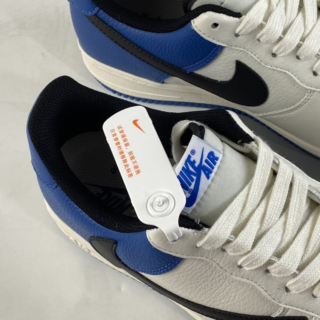 P220  Nike Air Force 1’07 米白蓝倒勾 空军一号低帮休闲板鞋 HG1136-022