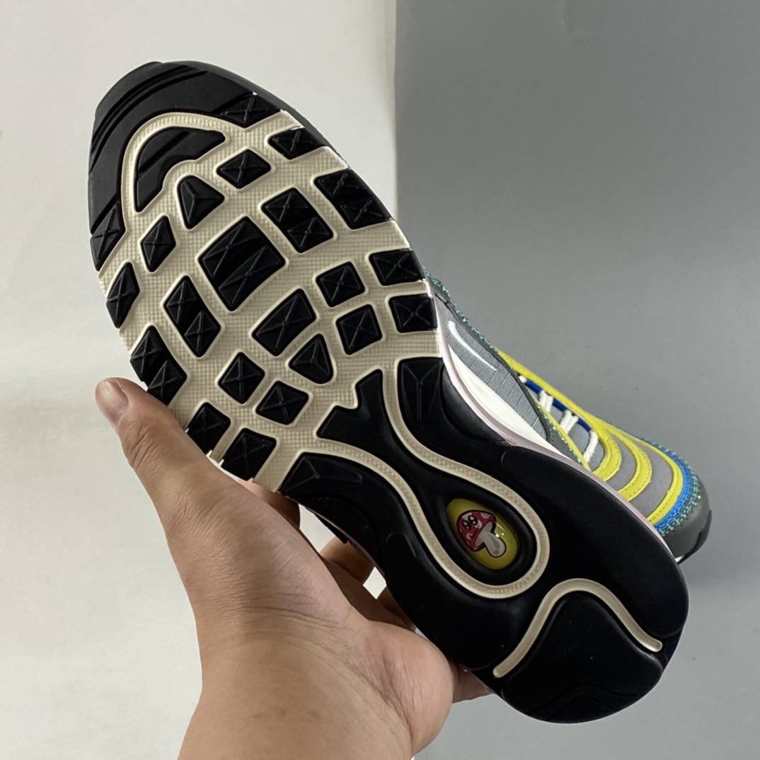 P240  Nike Air Max 97 Air Sprung ”Iron Grey” 草丛绿刺绣 子弹气垫运动跑步鞋 DH4759-001