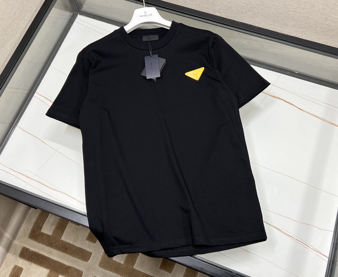 PRA22SS春夏最新款基础百搭棉质圆领短袖