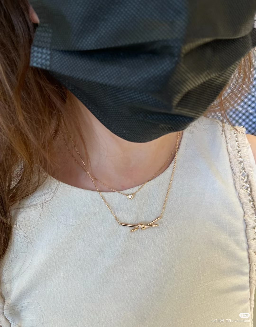 Tiffany & Co. Tiffany&Co. Knot系列绳结 锁骨项链
