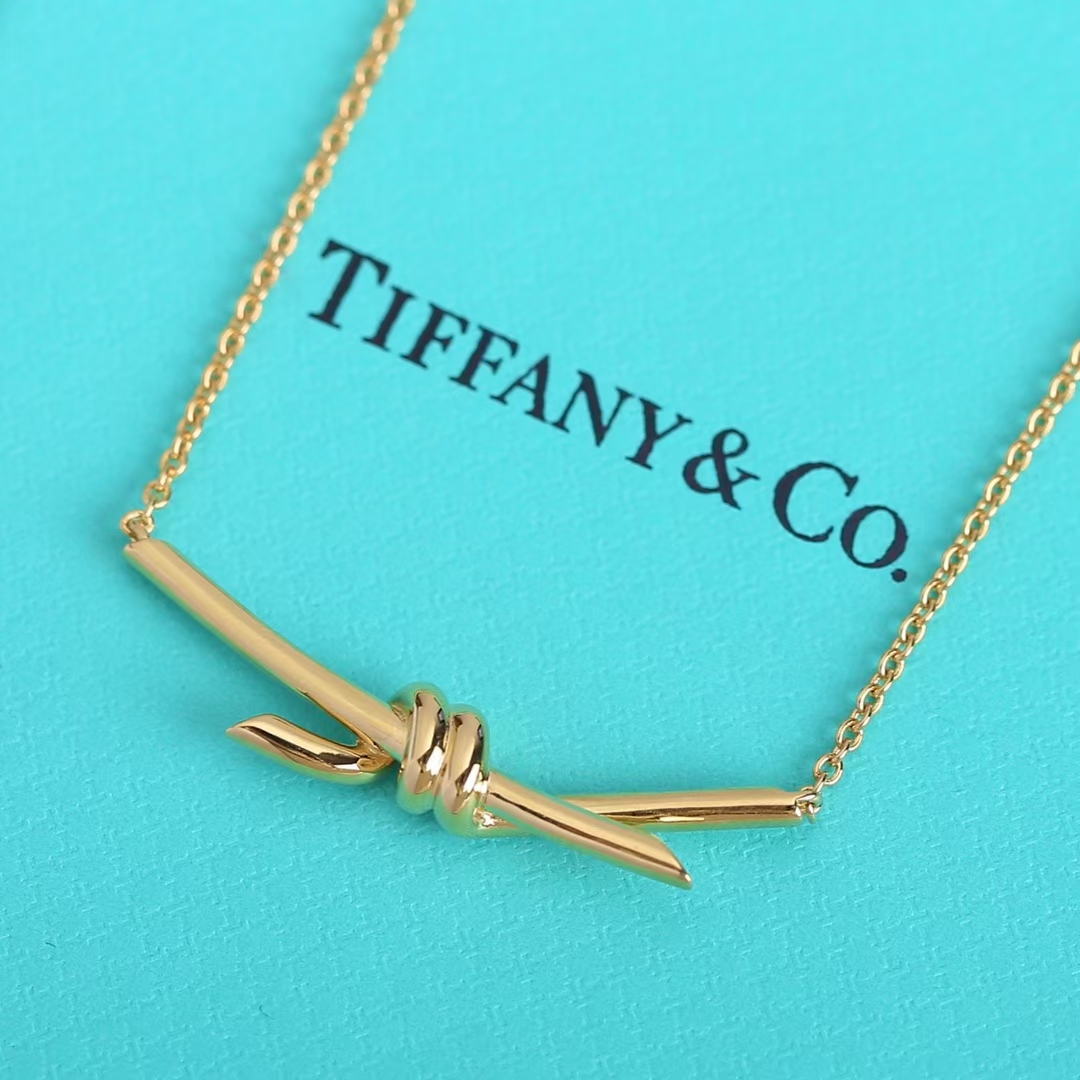 Tiffany & Co. Tiffany&Co. Knot系列绳结 锁骨项链