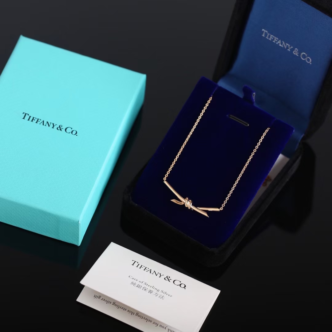 Tiffany & Co. Tiffany&Co. Knot系列绳结 锁骨项链