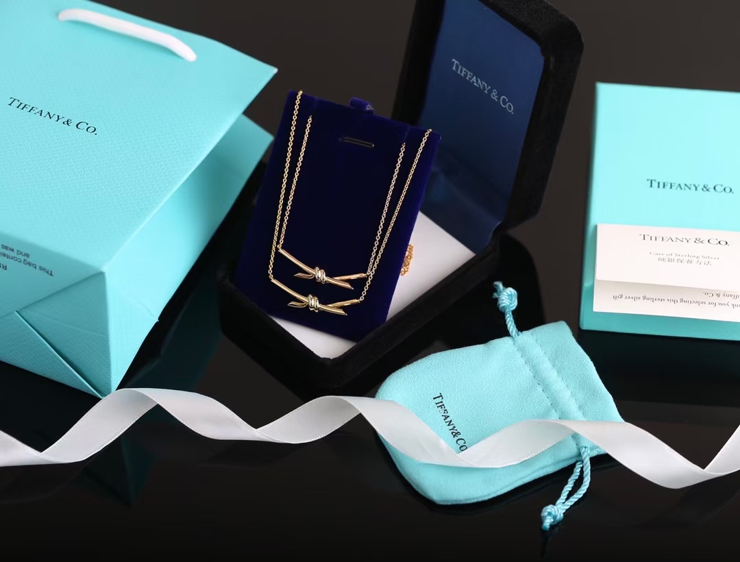 Tiffany & Co. Tiffany&Co. Knot系列绳结 锁骨项链