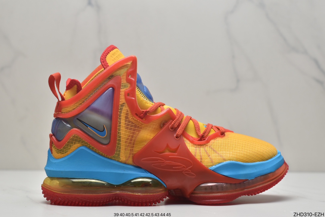 300 耐克NK LeBron 19 黑白蓝．詹姆斯总冠军战靴 DC9342-100