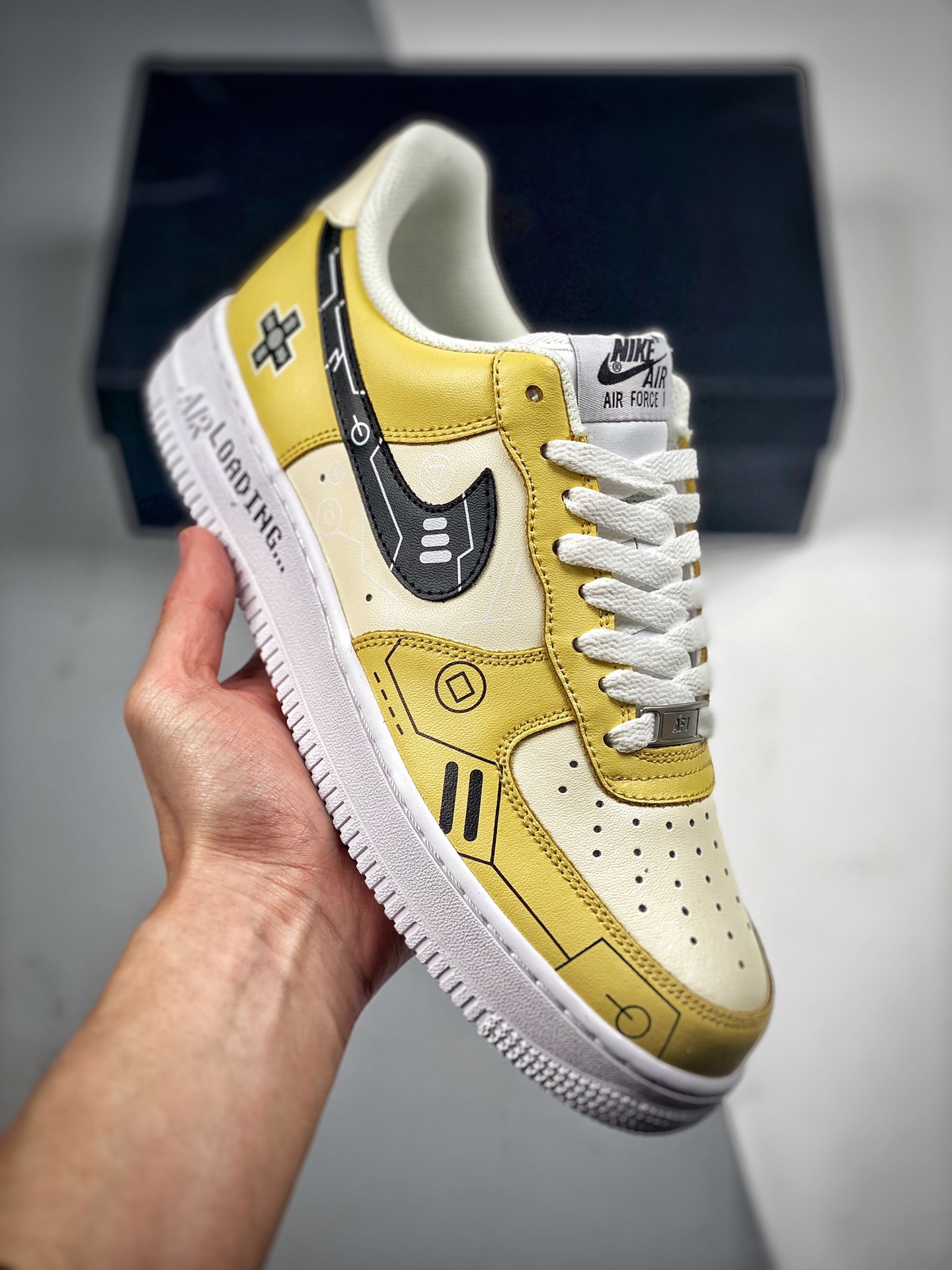 Nike Air Force 1 Low 07 estilo gamer, zapatilla casual de caña baja Air Force 1, ante original de fábrica, horma y plan…