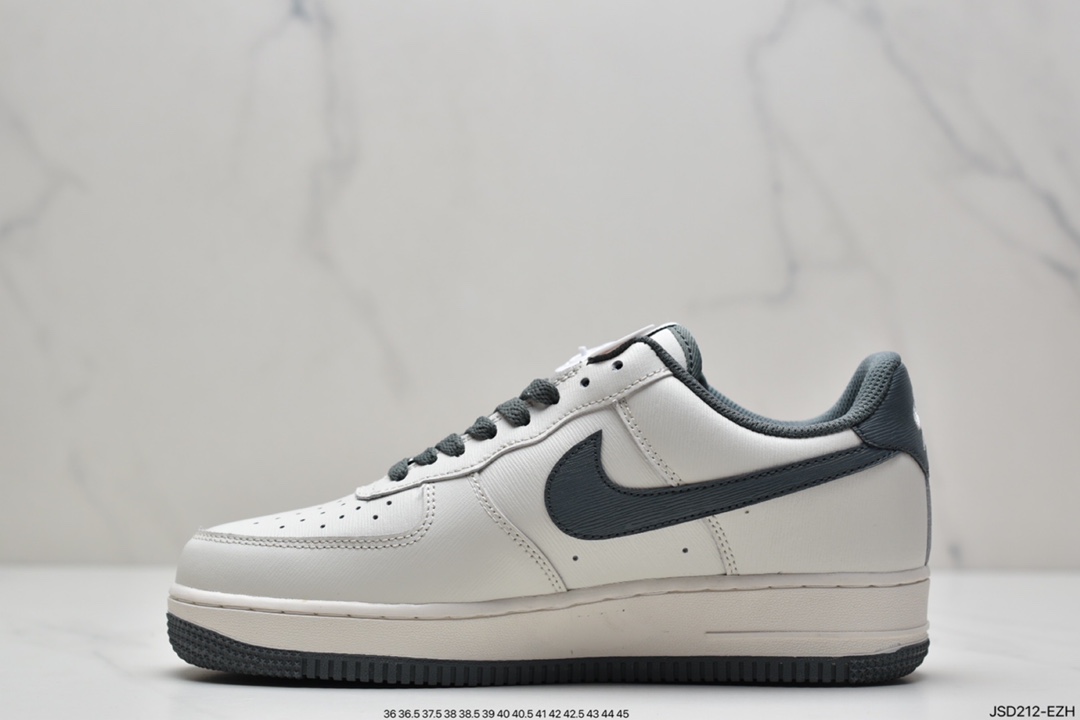 200 耐克NK Air Force 1’07 空军一号休闲运动板鞋 白灰底灰勾 MK6369-566
