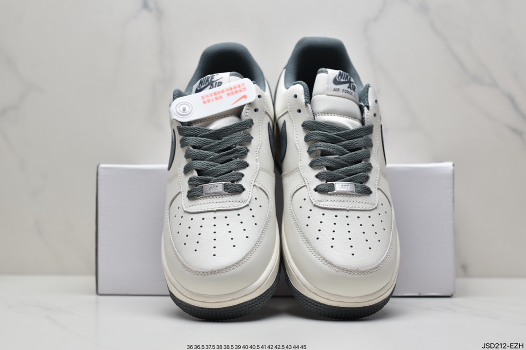 200 耐克NK Air Force 1’07 空军一号休闲运动板鞋 白灰底灰勾 MK6369-566