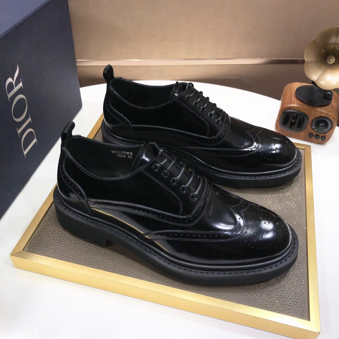 K5 迪奥 Dior高端貨 牛里 原單品質Dior —🆘.迪奧 原單代購、高端皮鞋、面料：採用意大利進口開邊珠牛皮➕水染牛里/牛皮里➕特供原版大底、做工精細、實物拍攝🎬