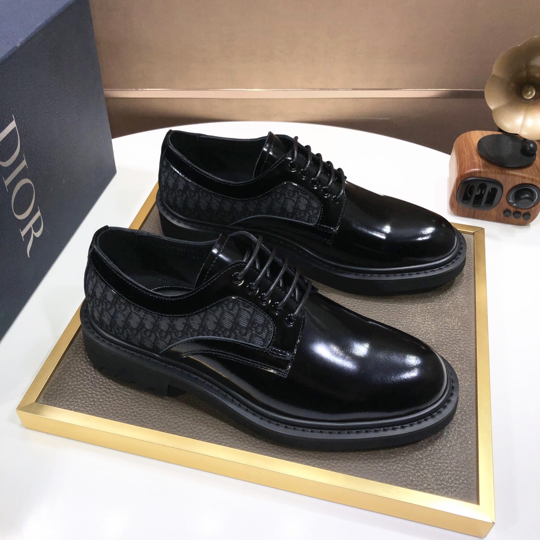 K5 迪奥 Dior高端貨 牛里 原單品質Dior —🆘.迪奧 原單代購、高端皮鞋、面料：採用意大利進口開邊珠牛皮➕水染牛里/牛皮里➕特供原版大底、做工精細、實物拍攝🎬