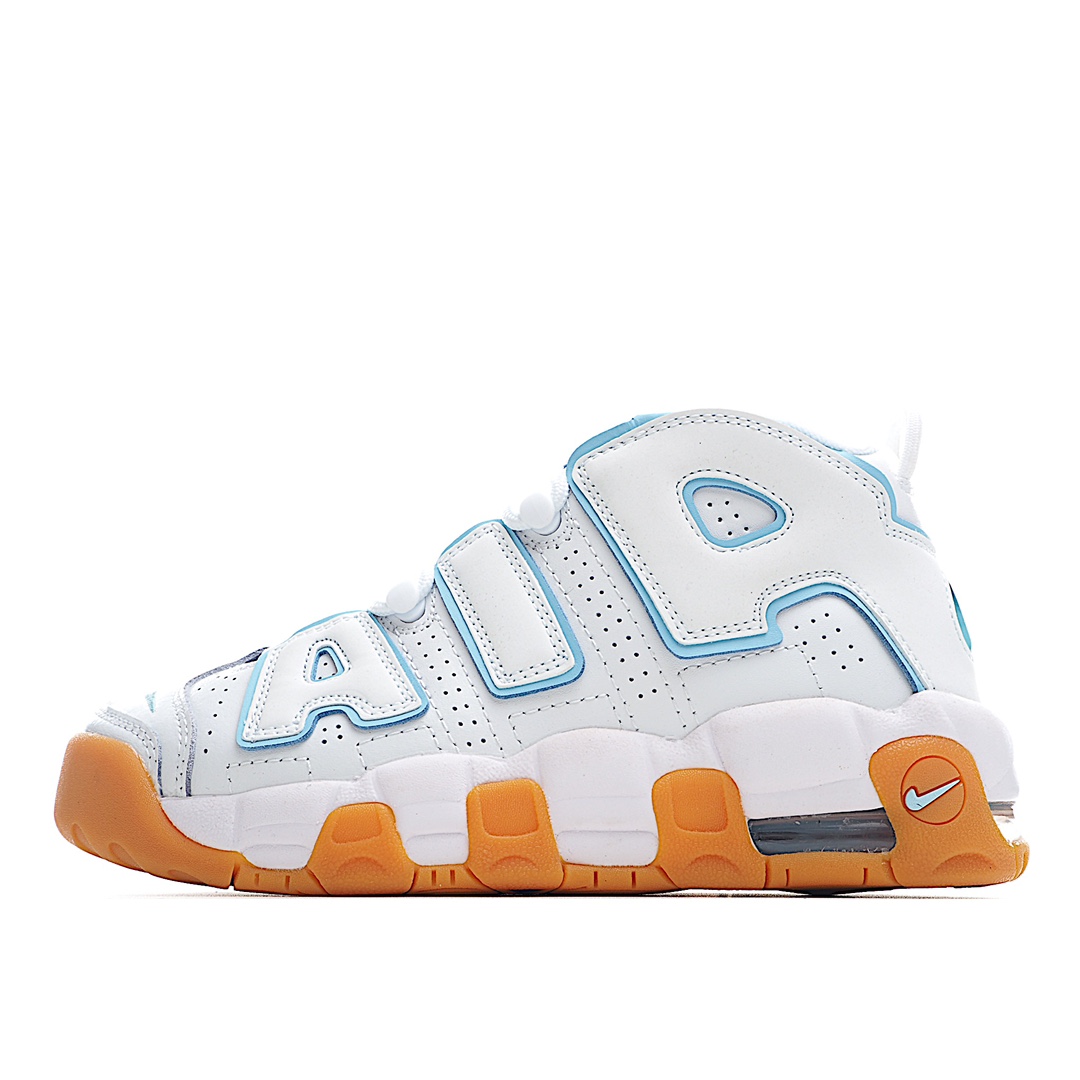 H0 公司级 Nike Air More Uptempo OG耐克 皮蓬全掌气垫篮球鞋原楦原档案开发版型采用一致牛培革鞋面材质市面最为修正全掌真气垫模具可视全掌透明中底气垫