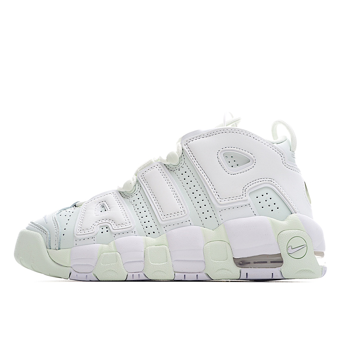 H0 公司级 Nike Air More Uptempo OG耐克 皮蓬全掌气垫篮球鞋原楦原档案开发版型采用一致牛培革鞋面材质市面最为修正全掌真气垫模具可视全掌透明中底气垫