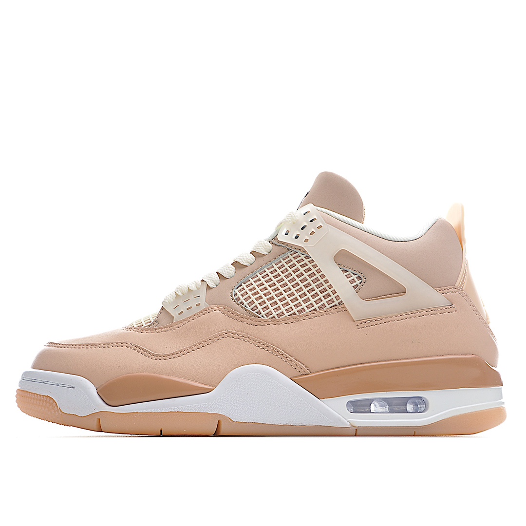 I5 Air Jordan 4 “Shimmer”AJ4 乔4卡其浅色 DJ0675- H0 原厂独立模具开发 市售最高纯正4代正确鞋型 原厂定制头层麂皮面料 原厂鞋楦打造市面最高工艺 内置原厂气垫 立体高频 四线中底拉帮 QC标 鞋垫背胶 网格大小 后置立体LOGO等可对比公司货 完胜市面所谓最高版本