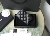 Shop Now
 Chanel Wallet Card pack Black All Steel Lambskin Sheepskin