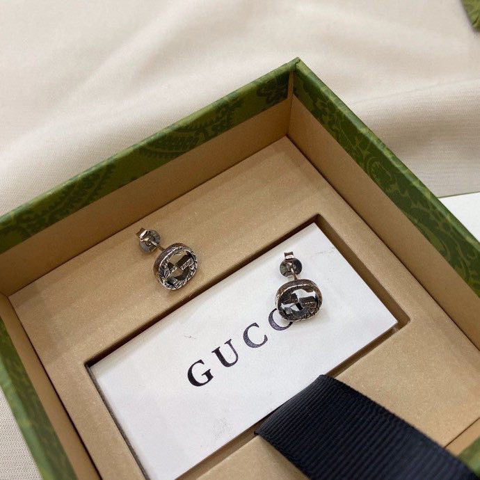 Gucci Bijoux Boucle D’Oreille Travail ouvert Vintage