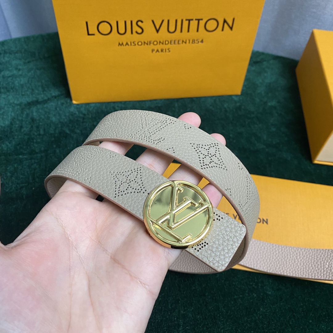 Louis Vuitton Belts Women Calfskin Cowhide