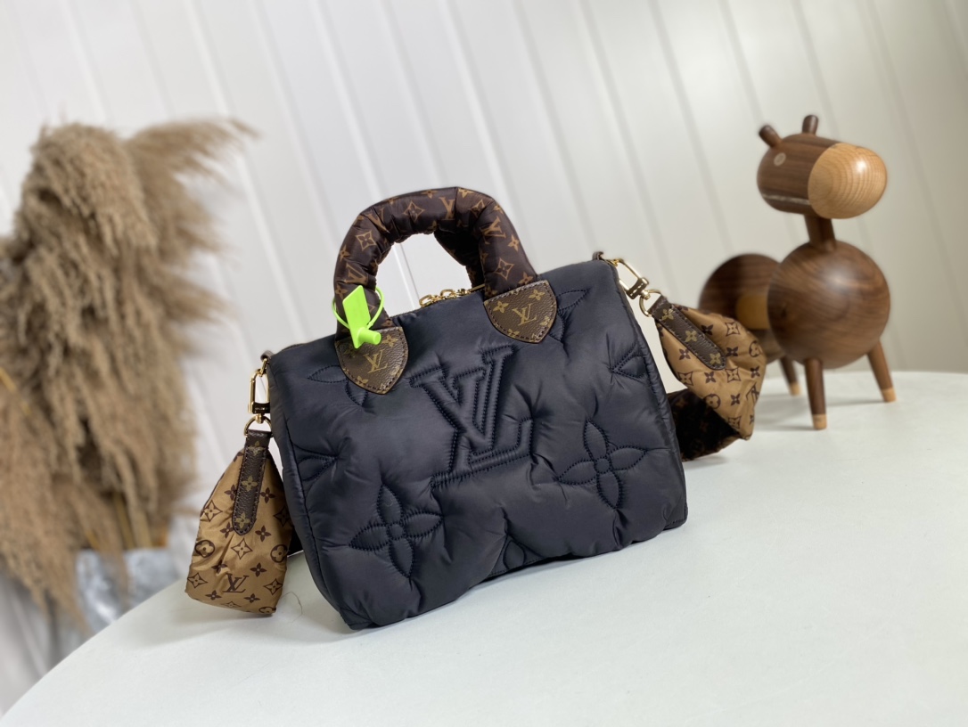 Louis Vuitton LV Speedy Bags Handbags Green Embroidery Winter Collection M59008