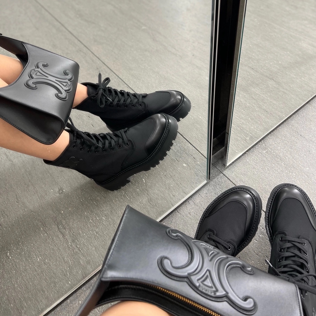 CELINE CUIR TRIOMPHE 24CM BAG 腋下包 198153黑色