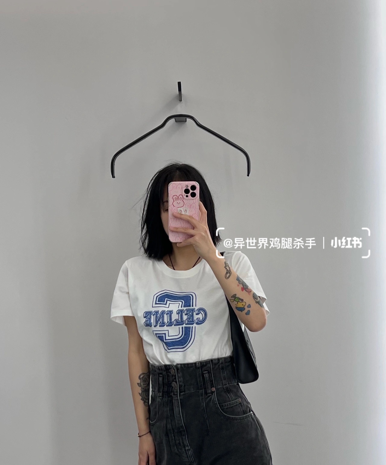 CELINE CUIR TRIOMPHE 24CM BAG 腋下包 198153黑色