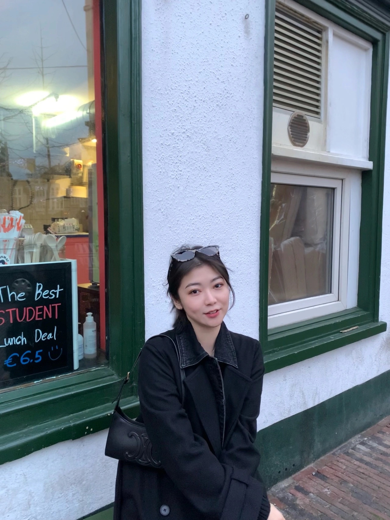 CELINE CUIR TRIOMPHE 24CM BAG 腋下包 198153黑色