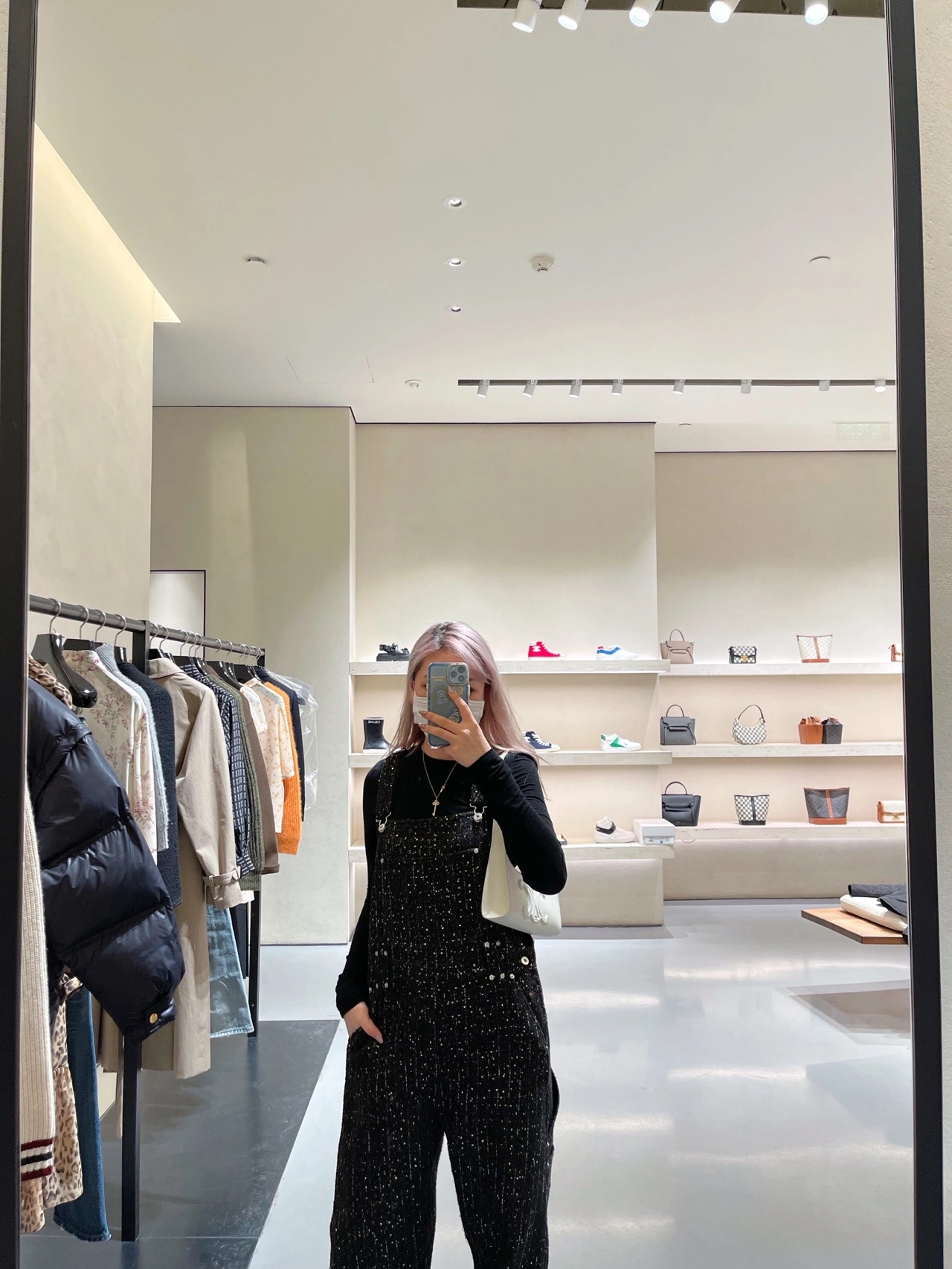 CELINE CUIR TRIOMPHE 24CM BAG 腋下包 198153白色