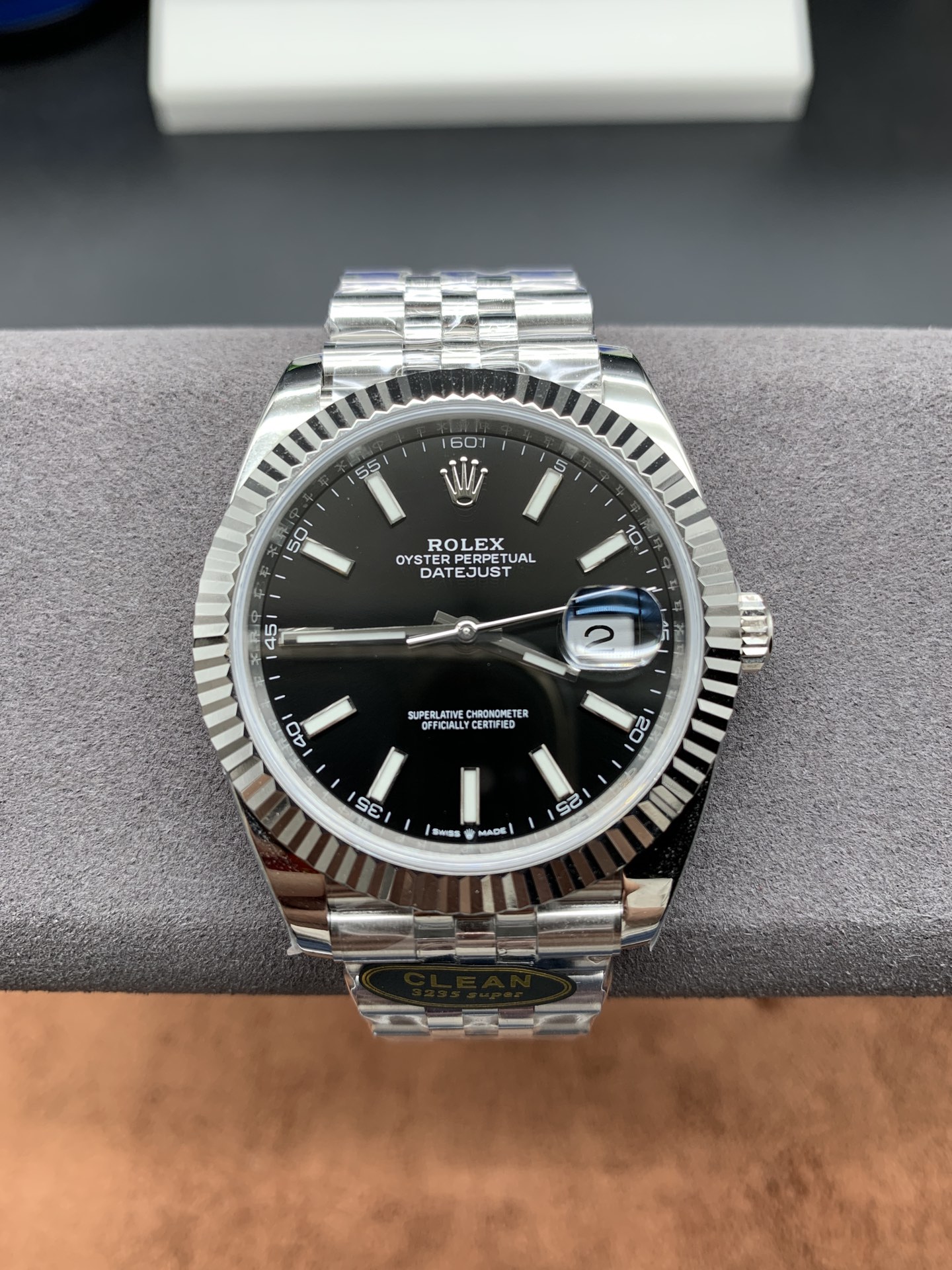 ROLEX 롤렉스 C 블랙 다이얼 데이트저스트 - 최상급 품질