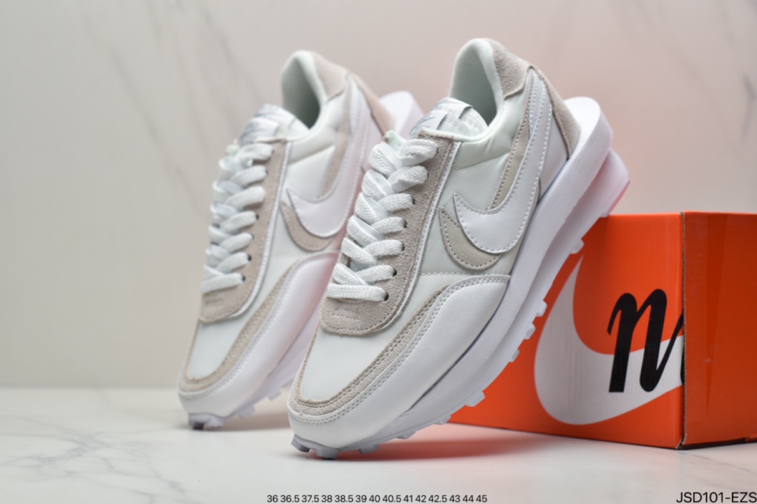 200 Undercover x Sacai × Nike LDWaffle 三方联名走秀款解构双底双勾双鞋舌华夫复古慢跑鞋 DV0073