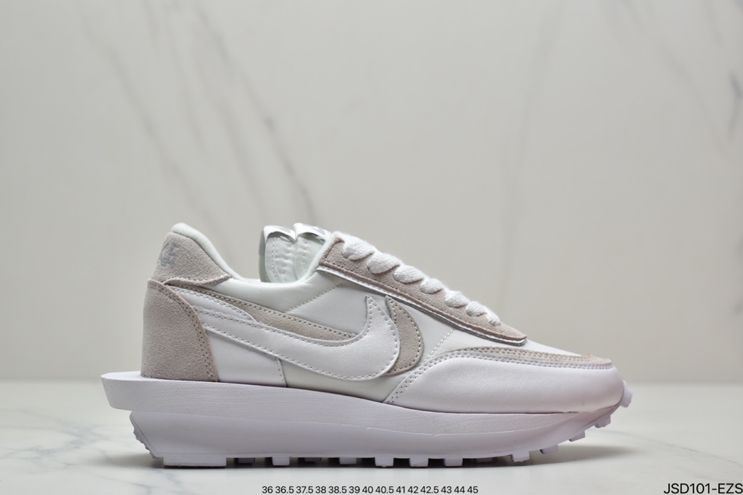 200 Undercover x Sacai × Nike LDWaffle 三方联名走秀款解构双底双勾双鞋舌华夫复古慢跑鞋 DV0073