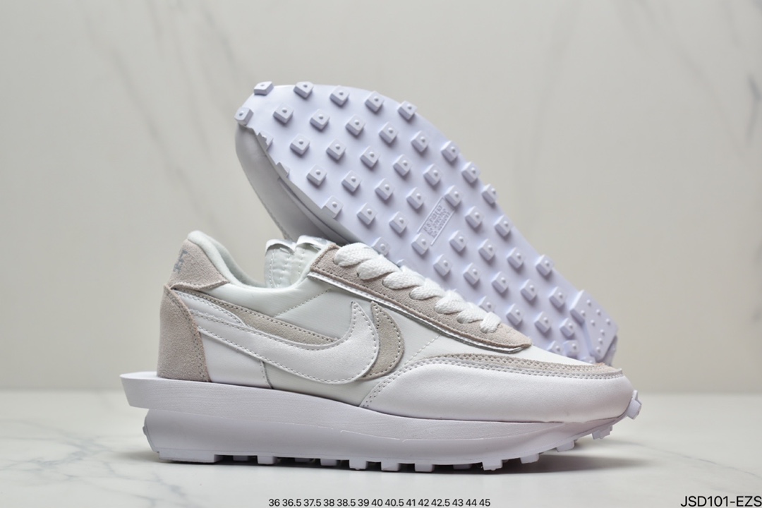 200 Undercover x Sacai × Nike LDWaffle 三方联名走秀款解构双底双勾双鞋舌华夫复古慢跑鞋 DV0073