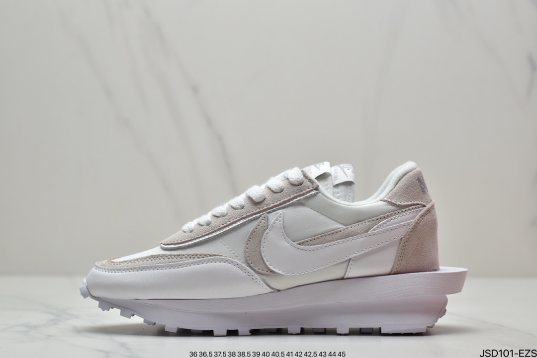 200 Undercover x Sacai × Nike LDWaffle 三方联名走秀款解构双底双勾双鞋舌华夫复古慢跑鞋 DV0073