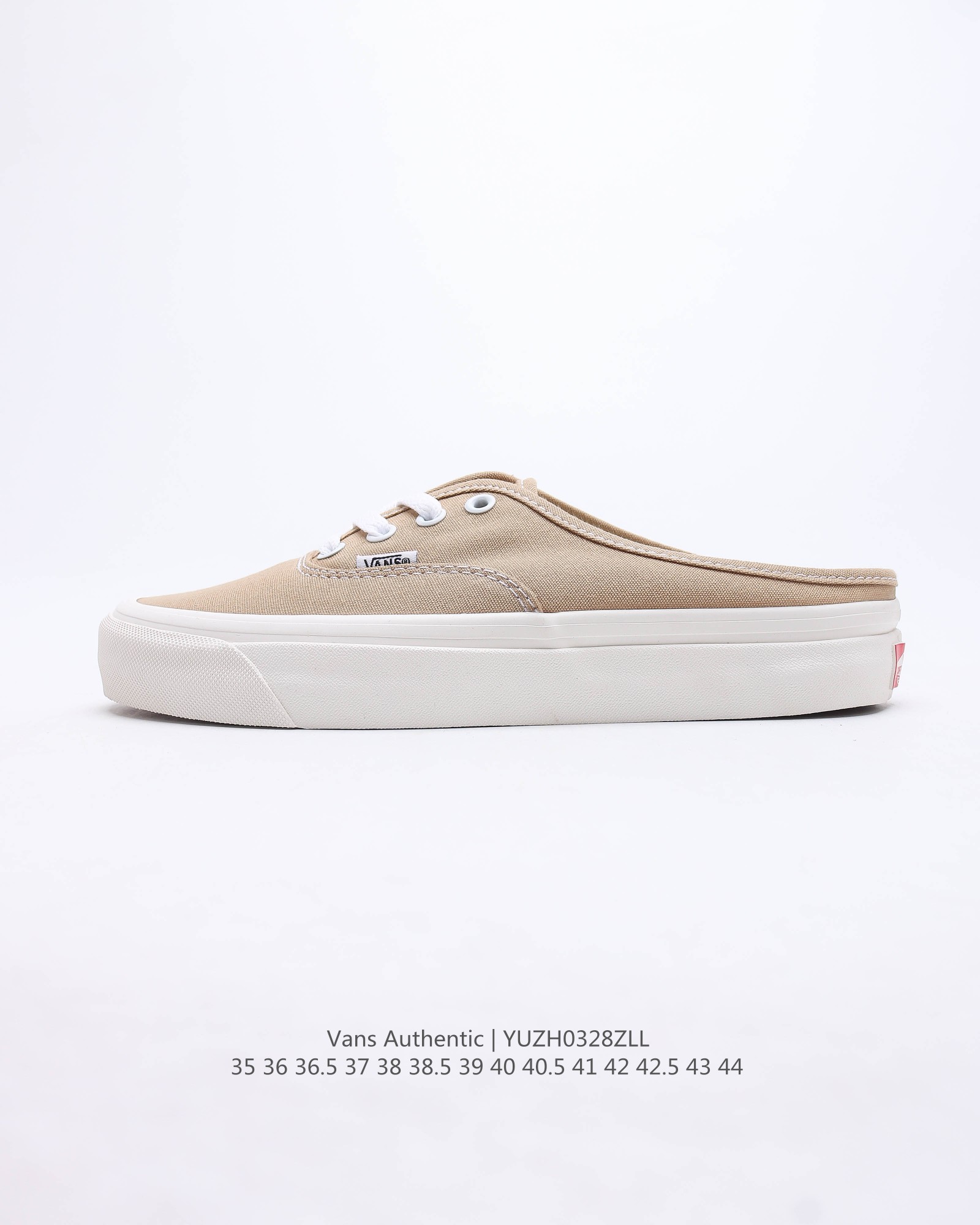 G0 VANS/万斯 男女鞋真标硫化工艺，夏日穿搭必备范斯/Vans Authentic Era Mule 安纳海姆4孔一脚蹬系列低帮系带复古帆布半拖露跟板鞋