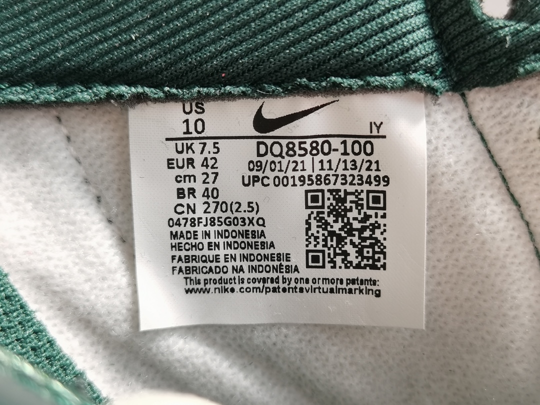 Dunk尺码:36-47.5纯原版出品-DunkLow“VintageGreen”复古白绿做旧DQ858